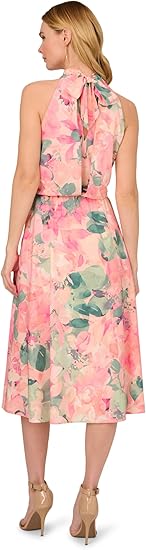 Adrianna Papell Women's Printed Midi Dress